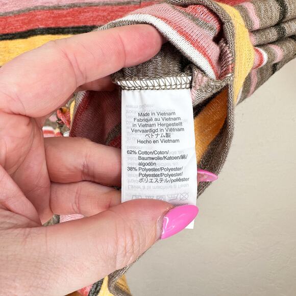 NWT Madewell Texture & Thread Modern Tie Front Kieran Stripe British Surplus Top - Picture 8 of 13